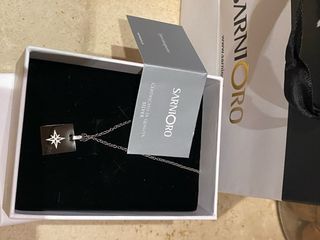 Collna uomo Argento con certificato di garanzia
