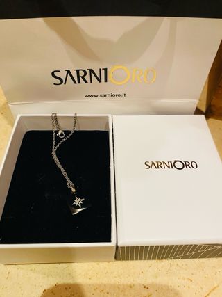 Collna uomo Argento con certificato di garanzia