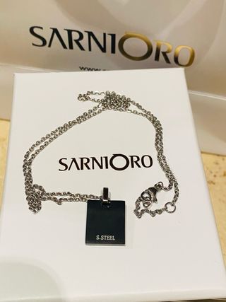 Collna uomo Argento con certificato di garanzia