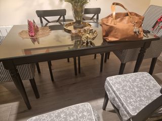 Mesa Comedor Extensible negra