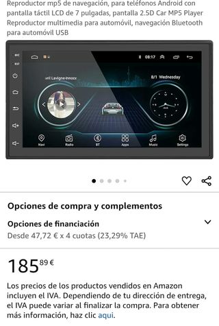 Pantalla táctil multimedia android 8.1 para coches