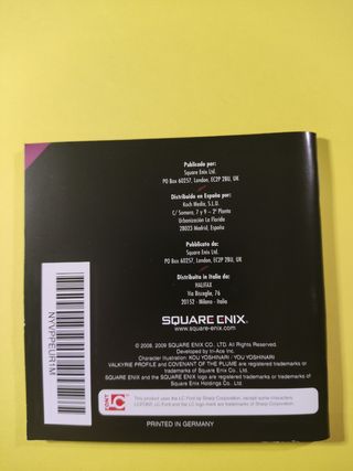 Valkyrie Profile Covenant of the Plume Nintendo DS