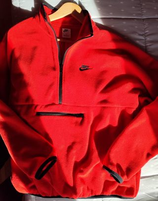 Nike Club Fleece Red Polar