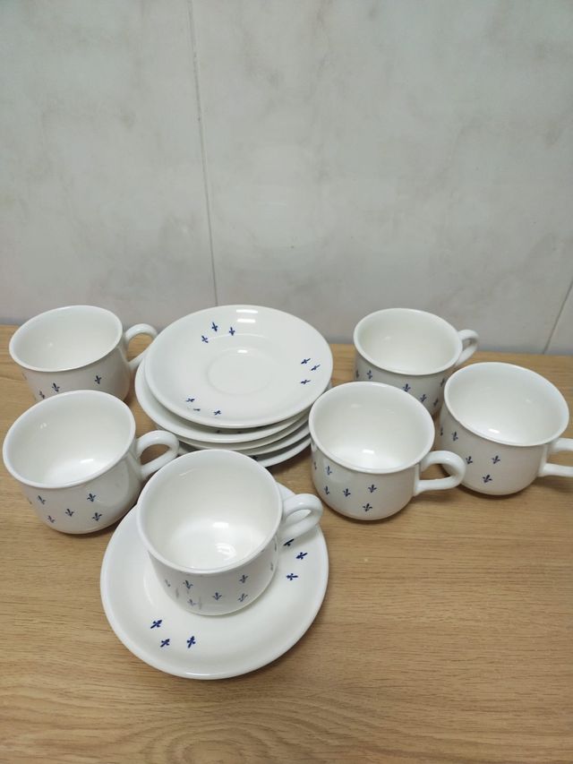 Juego 6 tazas de cafe
