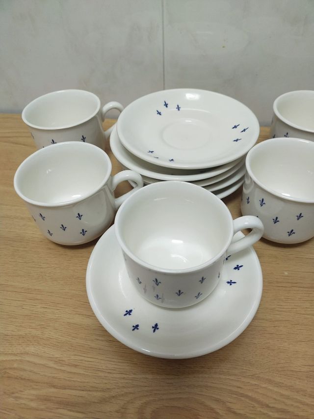 Juego 6 tazas de cafe