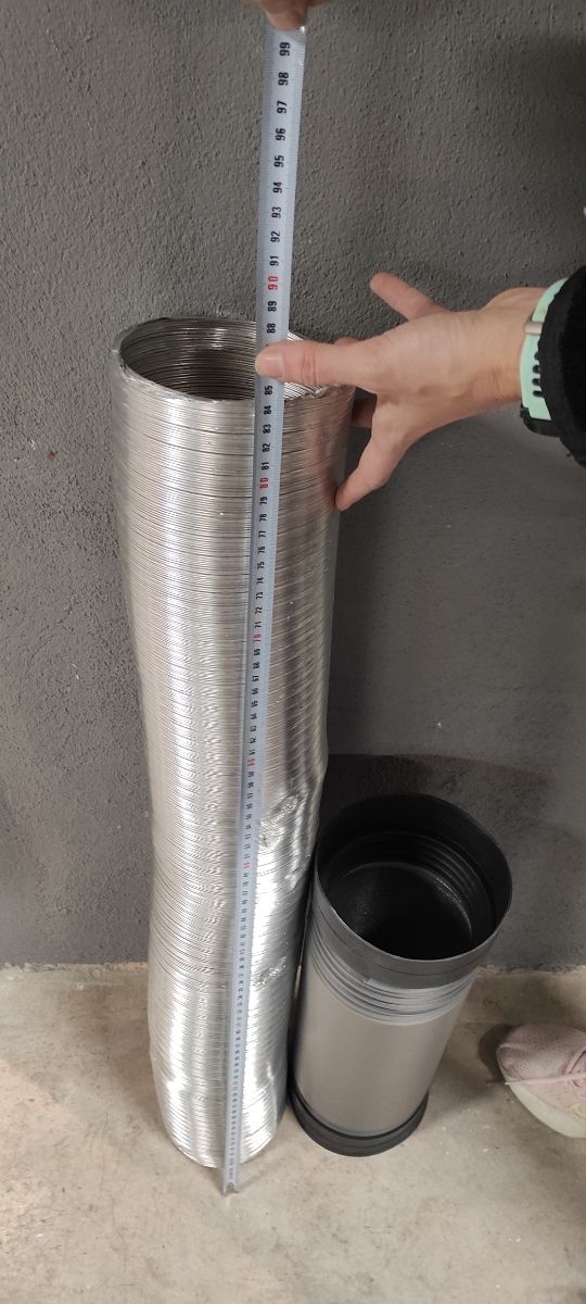 Tubo flexible para campana de cocina