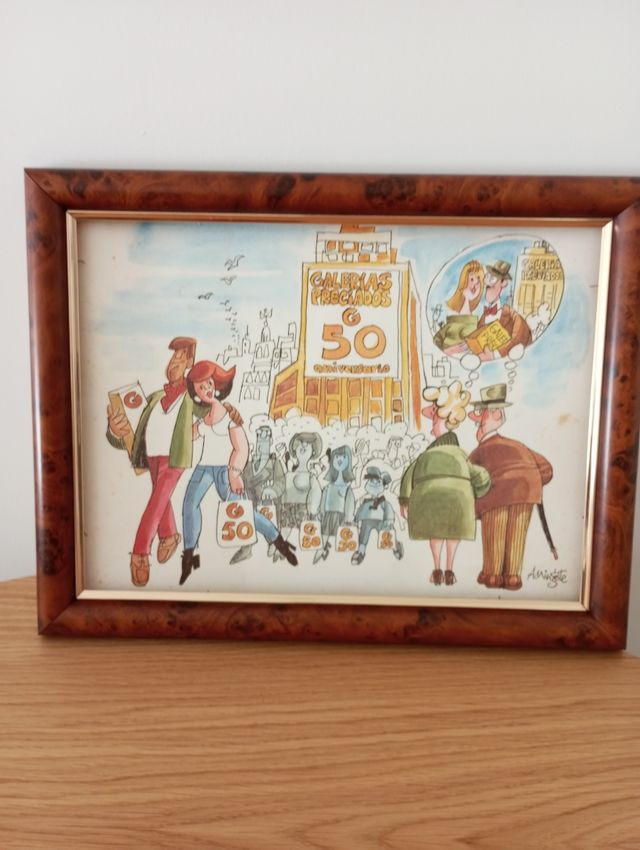 Cuadro de Galerías Preciados Mingote 