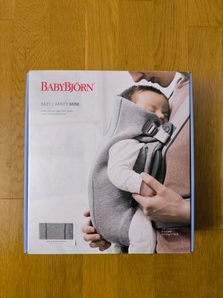 BabyBjörn Mochila Porta Bebé Mini Jersey 3D Gris