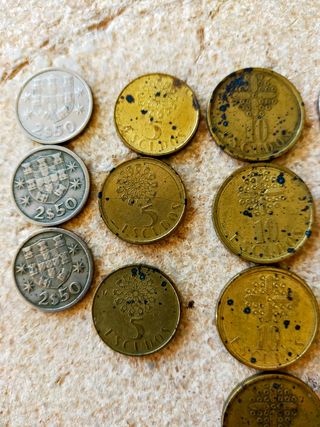 Lote 25 monedas de Portugal