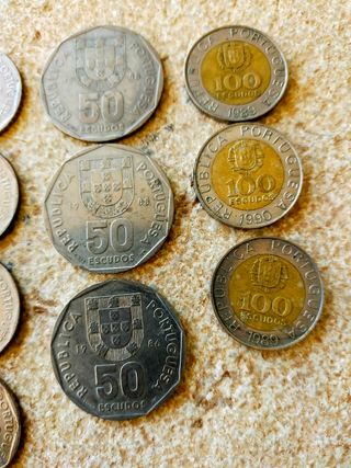Lote 25 monedas de Portugal