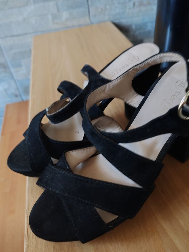 Sandali velluto nero Terranova n 38