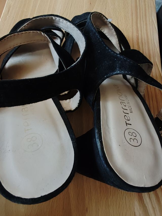 Sandali velluto nero Terranova n 38