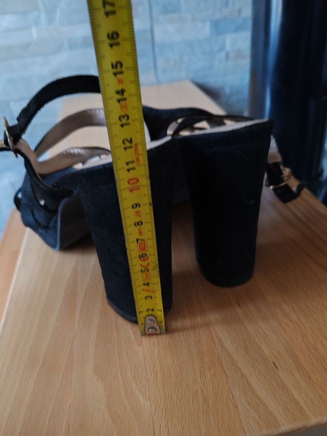 Sandali velluto nero Terranova n 38