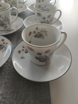 Juego de Café de porcelana Santa Clara 