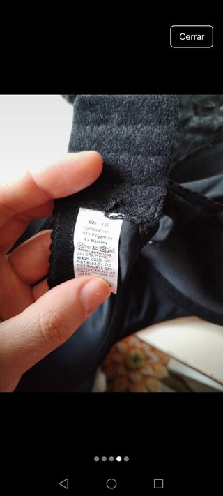 Conjunto sujetador y braga encaje negro