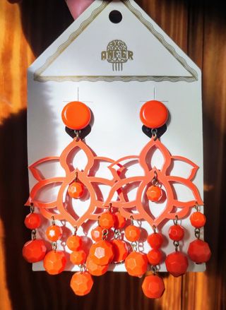 Pendientes Flamenca Coral 