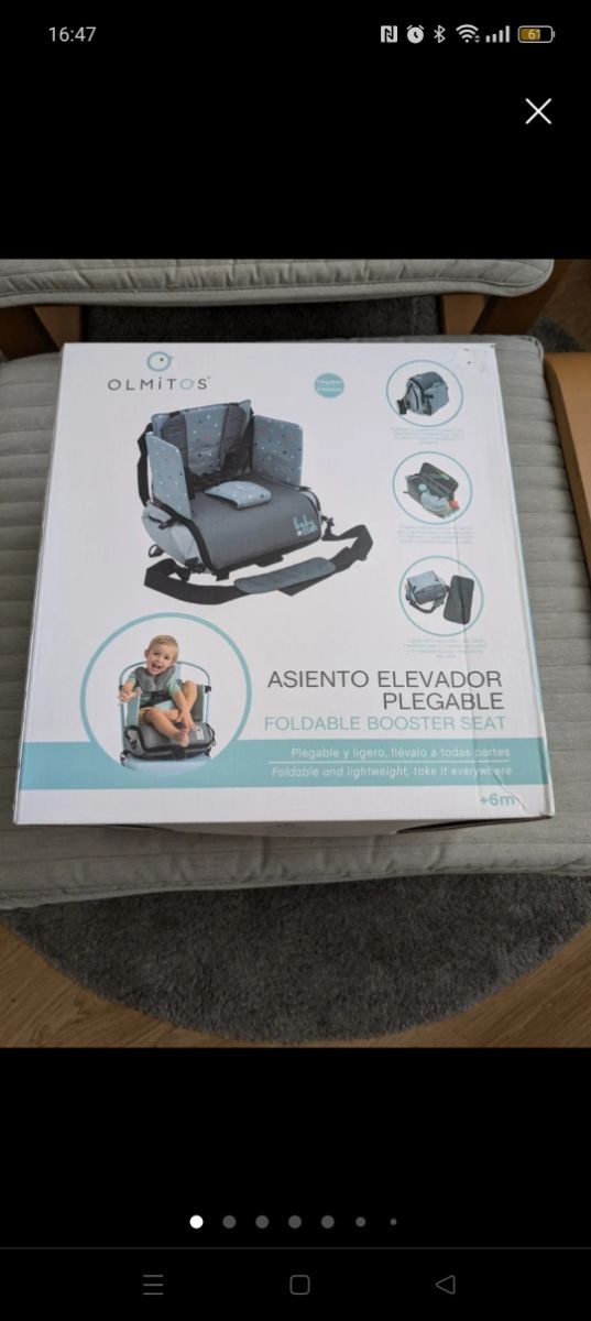 Asiento plegable bebé