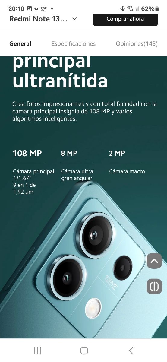 MOVIL Redmi Note 13