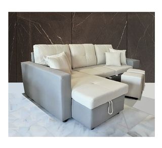 Stain-resistant sofa bed with storage