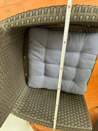 Mesa exterior cristal/aluminio verde + 4 sillas