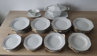 VAJILLA NUEVA SCHIRNDING BAVARIA 51 PIEZAS