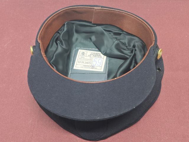 Gorra plato Policía Nacional sin insignia