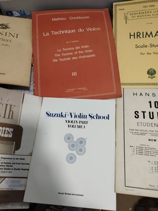Violín métodos partituras