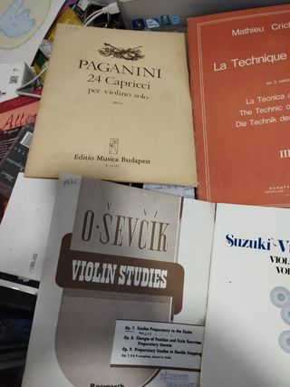 Violín métodos partituras