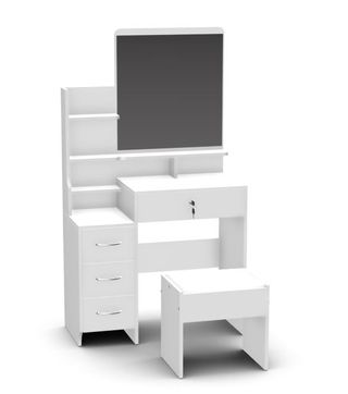 Tocador de Maquillaje con Taburete