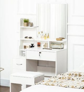 Tocador de Maquillaje con Taburete