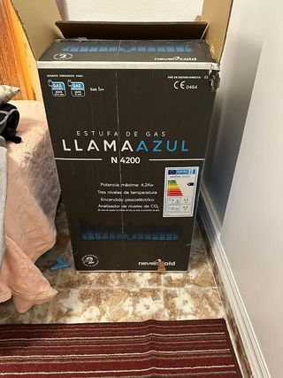 Estufa de gas llama azul NEVERCOL