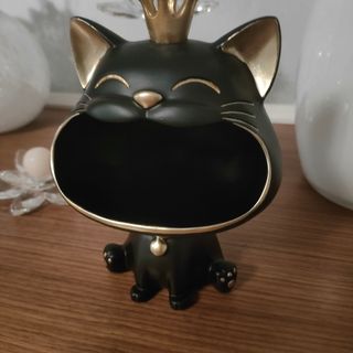 Porta oggetti gatto nero kig