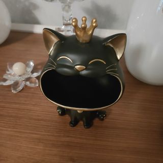 Porta oggetti gatto nero kig