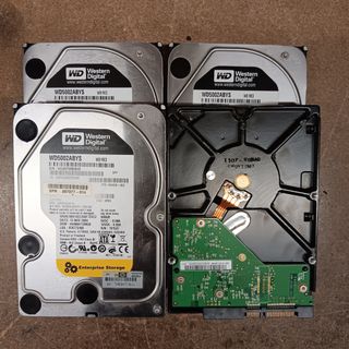 4 Discos duros WD5002ABYS - 500 Gb