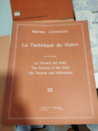 Lote 11 partituras violín métodos