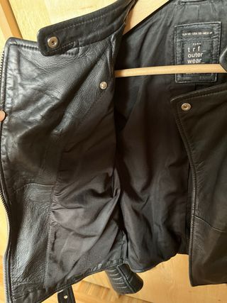 Chaqueta de cuero Zara XS