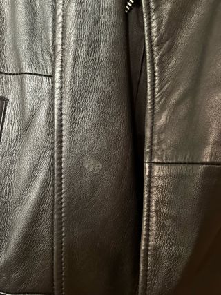 Chaqueta de cuero Zara XS