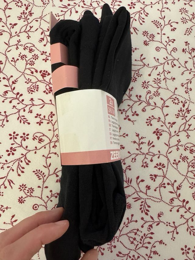 Legging térmico negro / pack 2 unidades