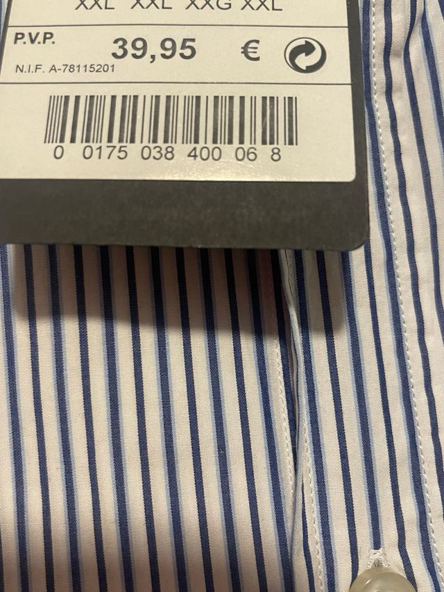 Camisa Massimo Dutty rayas blanca y azul NUEVA