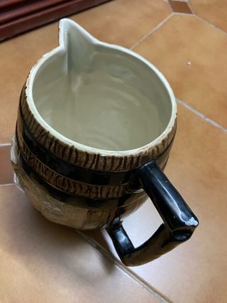 Jarra y 5 vasos cerámica