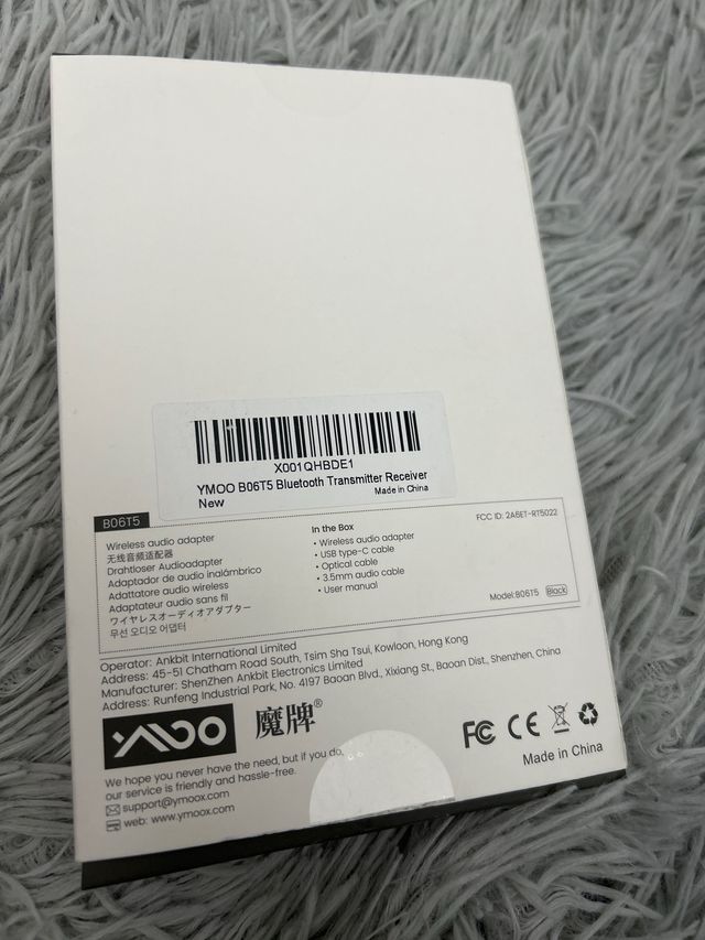 YMOO Receptor Transmisor Optico Bluetooth 5.3 