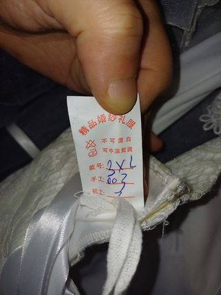 Vestido de novia nuevo talla 3xl