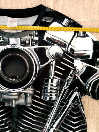 Camiseta motera rock talla L Medidas indicadas