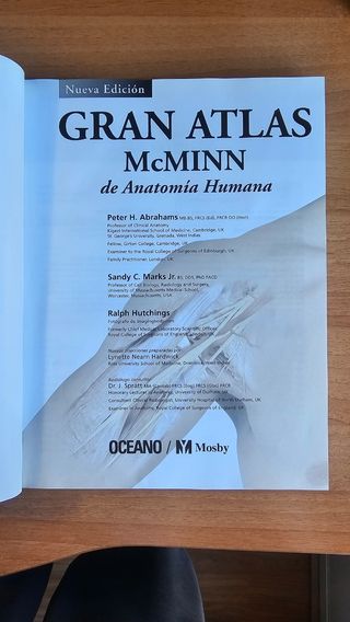 LIBRO ANATOMÍA PARA MEDICINA (Atlas McMinn)