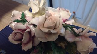 Capodimonte bouquet fiori ceramica 