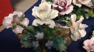 Capodimonte bouquet fiori ceramica 