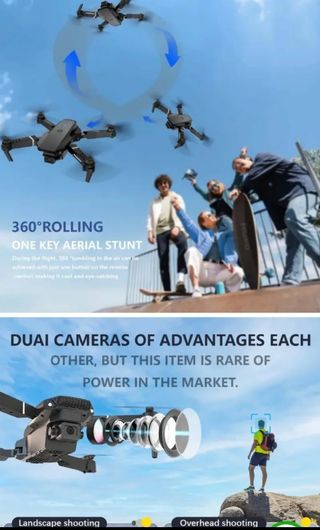 Dron con cámara dual