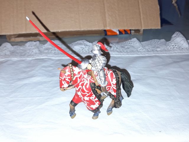 Soldado plomo Maximiliano a caballo.