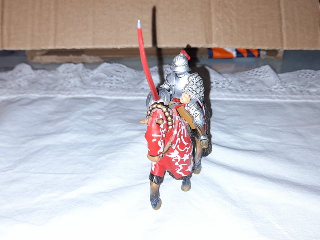 Soldado plomo Maximiliano a caballo.