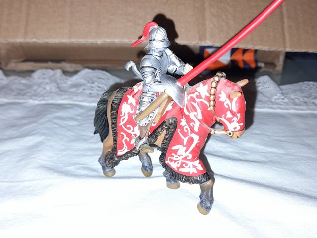 Soldado plomo Maximiliano a caballo.